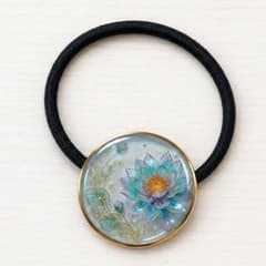 セール】睡蓮 レジン ヘアゴム ハンドメイド 透明感 涼やか - メルカリ