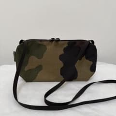 極美品 エルベシャプリエ 2884W カモフラージュ ナイロンスクエア