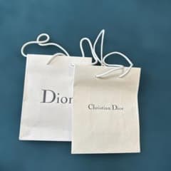 CHRISTIAN DIOR ショップ袋 2枚セット - メルカリ