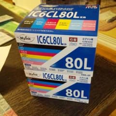 エプソン用 インクカートリッジ IC6CL80L互換 2個のサムネイル