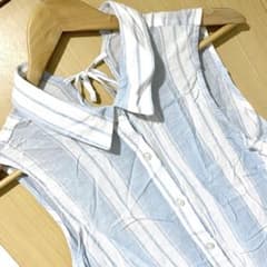 未使用☆ROYAL PARTY☆2wayシャツワンピース☆羽織り☆ブルー・青のサムネイル