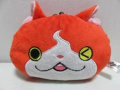 지바냥 요괴 워치 봉제인형 패스 케이스