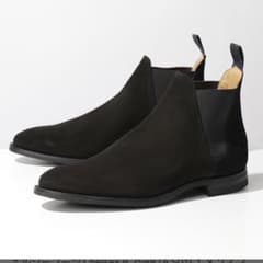 CROCKETT&JONES chelsea8 8Eラスト341ブラックスエード - メルカリ
