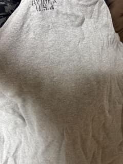 AVIREX U.S.A. ワッフルTシャツ グレーのサムネイル