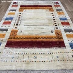 手織りペルシャ絨毯　新品　ギャッベ　290×203cmラグカーペット　大判サイズ 手織りペルシャ絨毯 新品 ギャッベ 290×203cmラグカーペット 大判