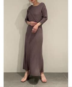 snidel アシメワイドリブニットワンピースのサムネイル