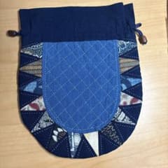 巾着袋　パッチワークのサムネイル