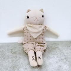 ポルカドットクラブ　ねこ　ぬいぐるみ　ドール　ミディアム ポルカドットクラブ ねこ ぬいぐるみ ドール ミディアム - メルカリ