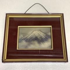 彫金 佐野光明 彫金画 富士　刻銘 彫金 佐野光明 彫金画 富士 刻銘 - メルカリ