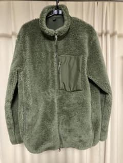UNIQLO 防風ボアフリースジャケット　XL オリーブのサムネイル