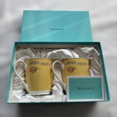 【新品未使用】Tiffany & Co. ピンクチューリップ マグカップ 2客のサムネイル