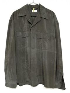 【美品】 LEMAIRE シルク ナイロン 開襟シャツ 長袖 美品】 LEMAIRE シルク ナイロン 開襟シャツ 長袖 - メルカリ