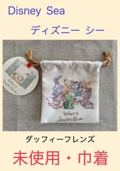 新品未使用】東京ディズニーシー ダッフィー＆フレンズ 巾着 TDS