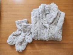 しまむら MUMU 福袋 ルームベスト ルームソックス　グレー Mサイズのサムネイル