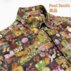 美品】ポールスミス 半袖シャツ フラワープリントシャツ 花柄 総柄 M