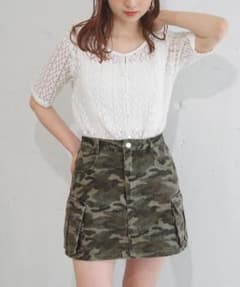 tip top 迷彩柄 カーゴミニスカートのサムネイル