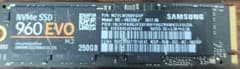 Samsung SSD NVMe 250GB M.2 960EVOのサムネイル