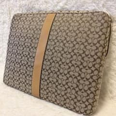 COACH コーチ シグネチャー 13インチ対応 ノートPCケース A4収納可 COACH コーチ シグネチャー 13インチ対応 ノートPCケース A4収納可