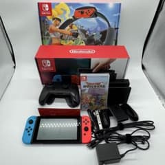 【動作品】ニンテンドー スイッチ128Gbメモリ・ソフト・Proコン付のサムネイル