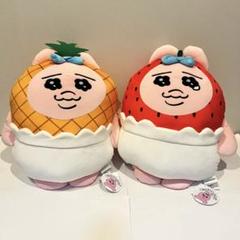 おぱんちゅうさぎ ダイカットクッション しまむら いちご パイナップル 新品 おぱんちゅうさぎ ダイカットクッション しまむら いちご