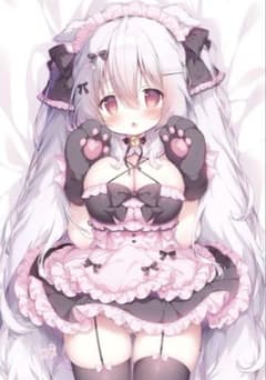 桃豆こまもち　メイドらいらちゃん 抱き枕カバーのサムネイル