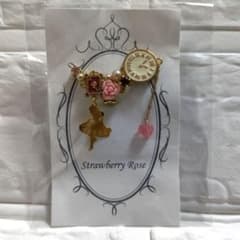 Alice and Pocket Watch Ear Cuff - Pink - Alice in Wonderland
