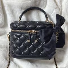 RANDA ランダ バニティバッグ ショルダー キルティング 黒 ホビ垢 m29160836153_1.jpg?1769487522