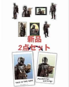 スターウォーズ マンダロリアン グローグー ステッカー 2点セットのサムネイル