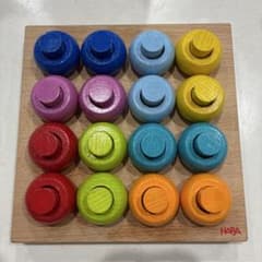 HABA 木製 知育玩具 ペグさし パズルのサムネイル