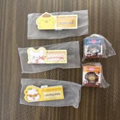 サンリオ名札、クリップポムポムプリン、ころころクリリン、はなまるお化け、シナモンのサムネイル