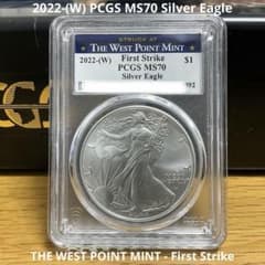 【新品】Eagleシルバーイーグル銀貨2022-W PCGS MS70 Blue 新品】Eagleシルバーイーグル銀貨2022-W PCGS MS70 Blue - メルカリ