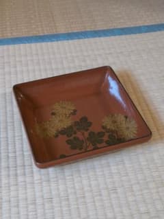 高井白陽 菓子器 漆工芸 菊蒔絵 お盆 箱付 Q1860 - メルカリ