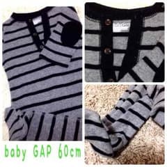 ＊baby GAP＊ 長袖ロンパース 脚付き 60のサムネイル