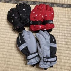 スキーグローブ　子供用　3個セットのサムネイル