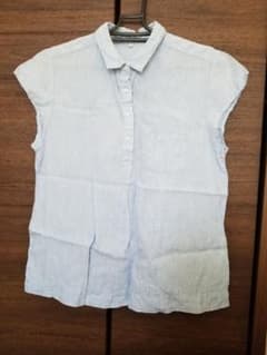 無印良品  ライトブルー リネンシャツのサムネイル