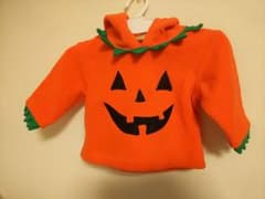 ハロウィン カボチャ 6M 60センチ アウター トレーナー ベビー 赤ちゃん用のサムネイル