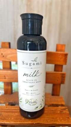 ノンシリコンsugami milk 洗い流さないトリートメント 潤うごわつく髪にのサムネイル