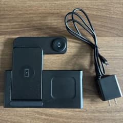 3in1ワイヤレス充電器 折り畳み式スタンドApple Watch iPhoneのサムネイル