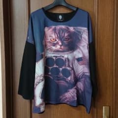 ドラッグハニー 猫宇宙飛行士ビッグカットソーのサムネイル