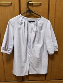 DAZY 紫 五分袖シャツ Mのサムネイル
