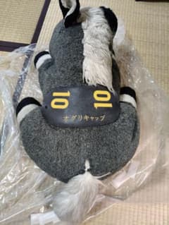 希少】オグリキャップ ぬいぐるみ 馬 競馬 10番 ゼッケン 昭和レトロ