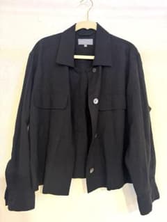 美品 MARGARET HOWELL リネン混 ショートジャケット ブラックⅠ 美品 MARGARET HOWELL リネン混 ショートジャケット ブラックⅠ - メルカリ
