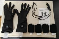 めちゃヒート電熱インナーグローブ MHG01 薄手タイプ 予備バッテリー2 