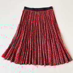 美品】コムデギャルソン スカート タータンチェック プリーツ加工