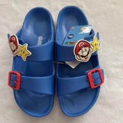 SUPER MARIO サンダル 22cm ブルー 新品のサムネイル