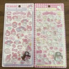 【正規品】サンリオ 第二弾 ボンボンドロップシール 2種セット マイメロ キティのサムネイル