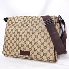 GUCCI GGキャンバス メッセンジャーバッグ 146236 197717 - メルカリ