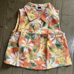 【未使用】女児95cm ノースリーブシャツのサムネイル