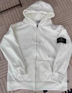 Stone Island ジップアップパーカー ホワイト Lのサムネイル