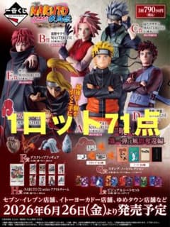 [당일 발송] 이치 반 쿠지 NARUTO 풍영 탈환편 1 로트 전 세트